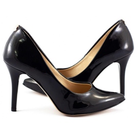 Saway Escarpins femme 2333 vernis noir le noir 4