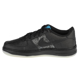 Chaussure Nike Air Force 1 Low Gs Jr DN1434-001 noir bleu 2