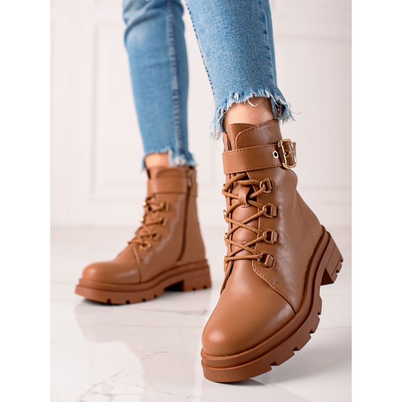 Sixth Sense Trappeurs élégants avec boucle brun 2