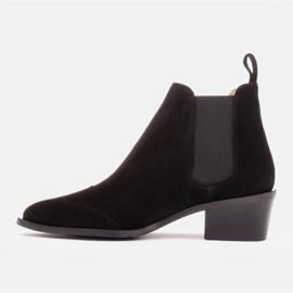 Marco Shoes Bottines en daim naturel le noir 2