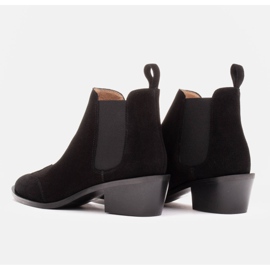 Marco Shoes Bottines en daim naturel le noir 4
