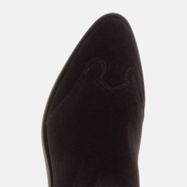 Marco Shoes Bottines en daim naturel le noir 5