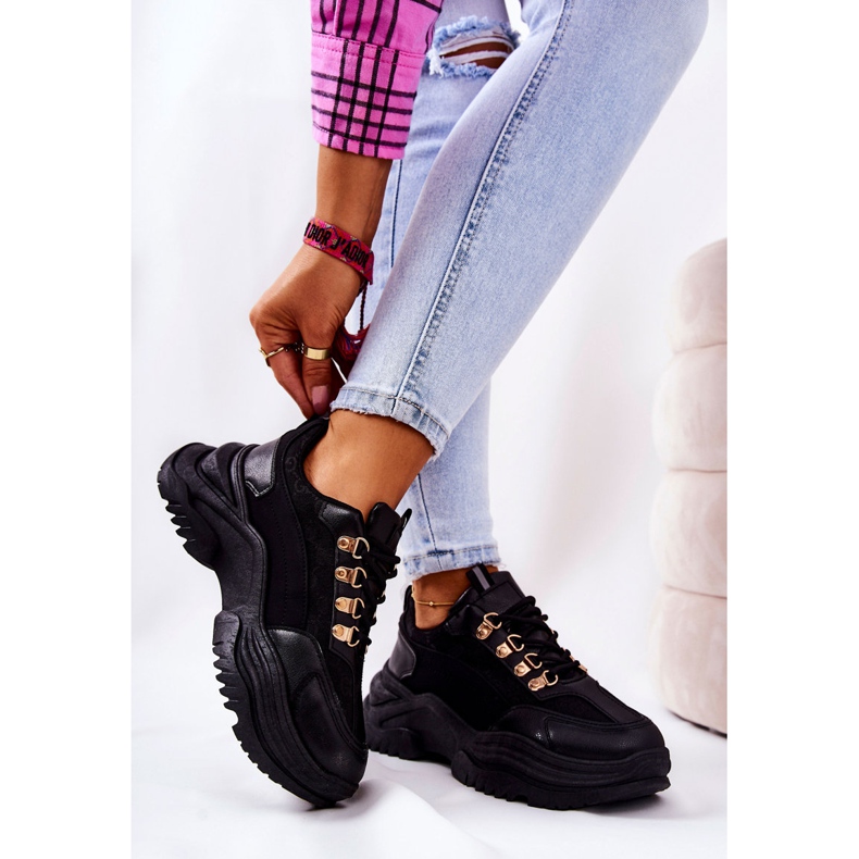 PM1 Chaussures de sport sur la plate-forme Flynn noire 2