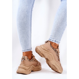 PM1 Chaussures de sport sur la plate-forme Flynn beige 1