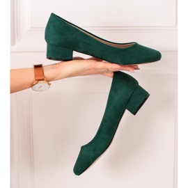 Sabatina Escarpins en daim verts 4