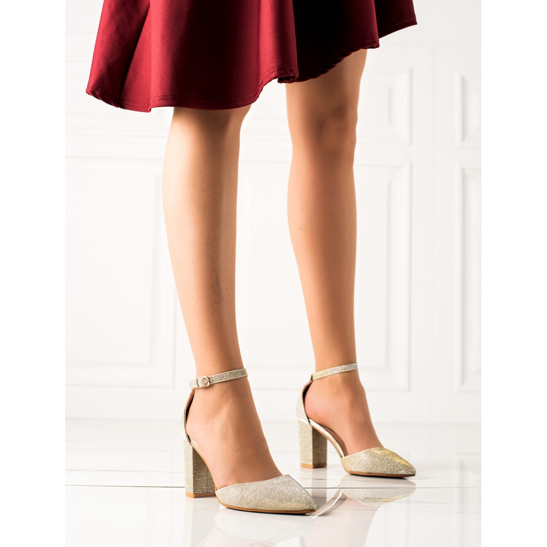 Seastar Escarpins dorés à paillettes beige 2