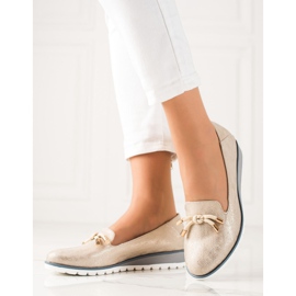 M.Daszyński Ballerine Compensée Avec Noeud beige 4