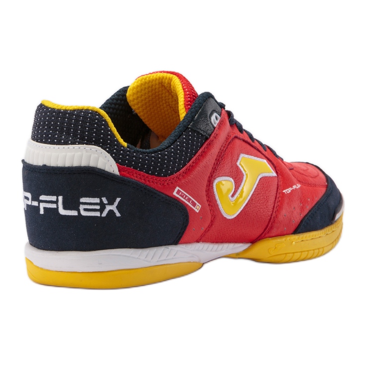 Joma Top Flex 2106 In M TOPW2106IN chaussures de football jaune, rouge oranges et rouges 2