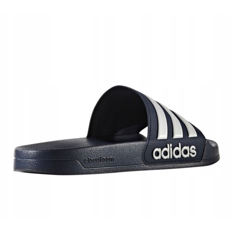 Chaussons Adidas Adilette Shower AQ1703 blanc bleu marine 3
