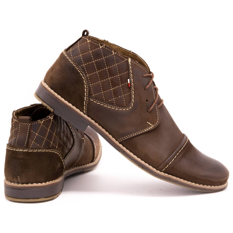 Olivier Chaussures matelassées pour hommes 254 marron brun 3