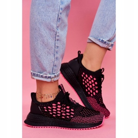 Chaussures De Sport Femme Baskets Big Star Noir Fuchsia FF274964 rose 1