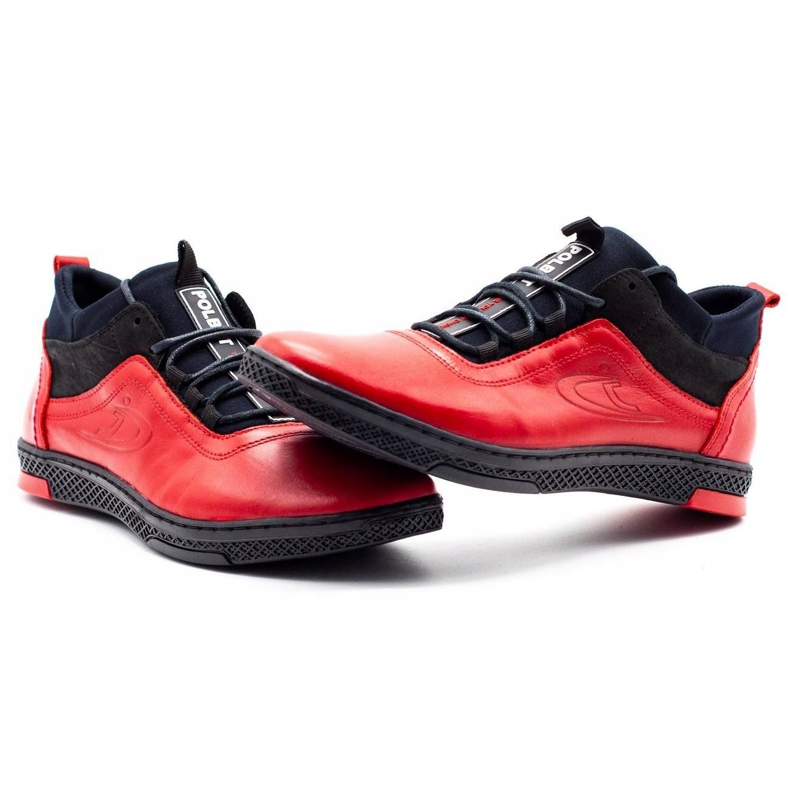 Polbut Bottes d'hiver pour hommes rouges K27F 5