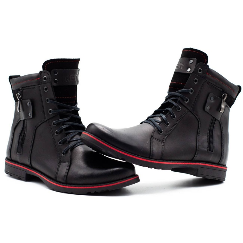 Olivier Chaussures d'hiver pour hommes 237 noir le noir 4