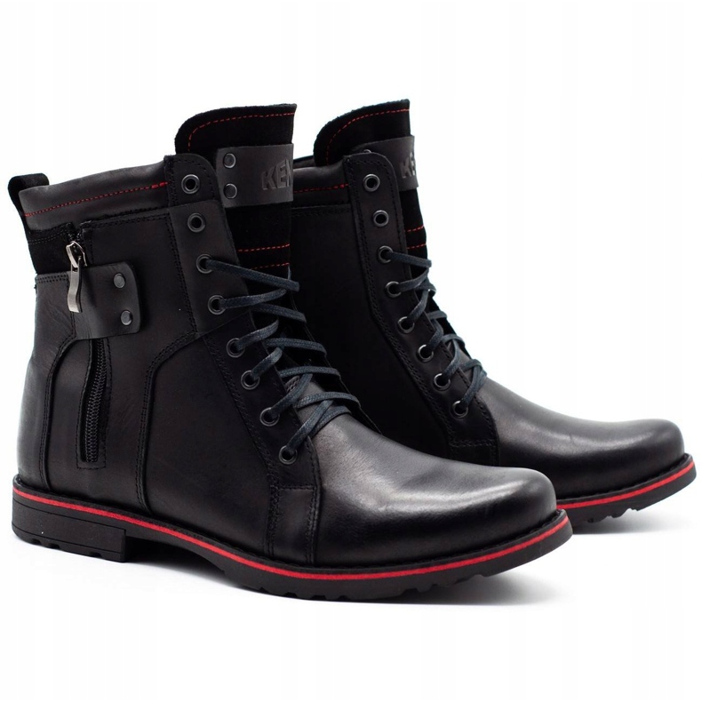 Olivier Chaussures d'hiver pour hommes 237 noir 2