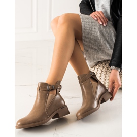 Marquiz Bottines Marron Avec Une Coupe brun 2