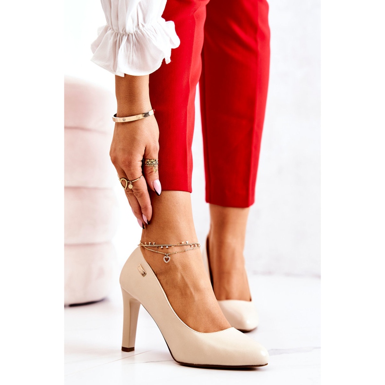 Pumps pour femmes sur le poste de sergio Leone Beige 2