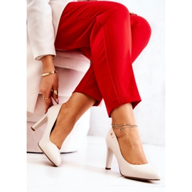 Escarpins pour femmes à talon Sergio Leone Beige clair Campbell 2