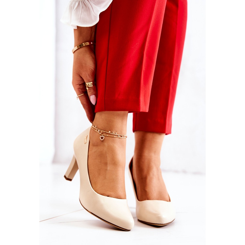 Escarpins Femme Sergio Leone Beige Mat Orsola 2