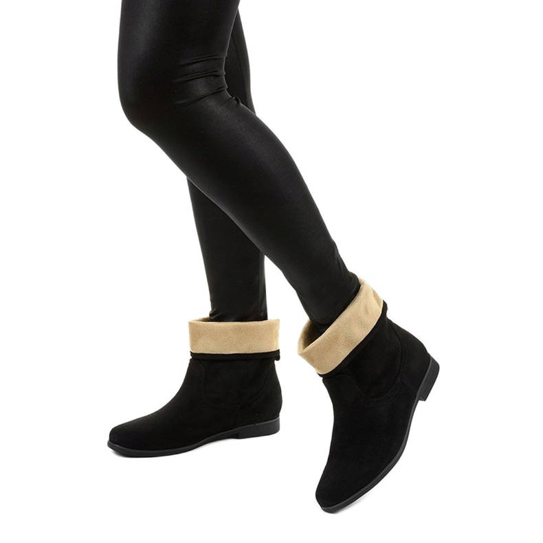 Bottines slip-on en daim noir Islevine le noir 3