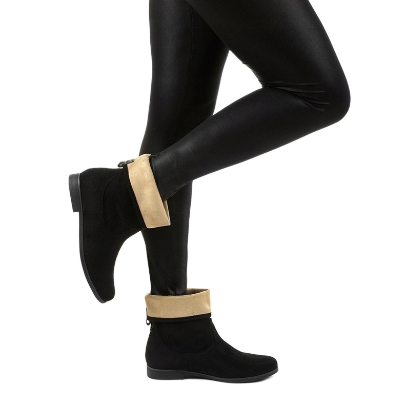 Bottines slip-on en daim noir Islevine le noir 2