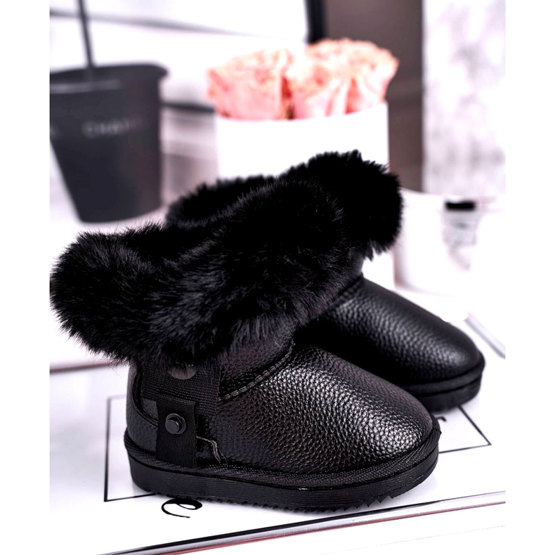 Apawwa Bottes de neige chaudes pour enfants avec fourrure Marella grey gris 1