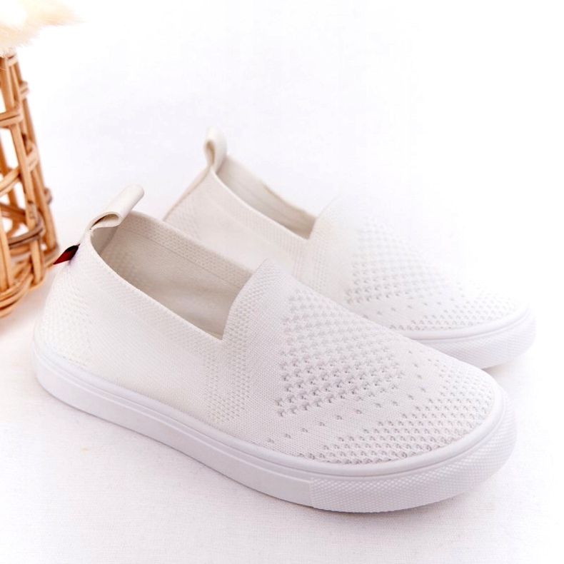 Baskets à enfiler pour enfants Big Star HH374105 blanches 1