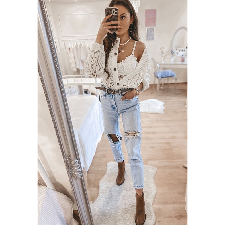 Bottines marron sur le post Zahara brun 2