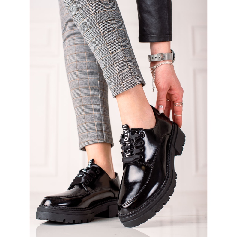 La.Fi Chaussures de mode à lacets noir 1