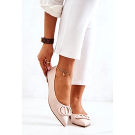 PS1 Ballerine En Cuir En Spitz J. Beżowe Rachelle beige 2 PS1 Ballerine En Cuir En Spitz J. Beżowe Rachelle beige 2