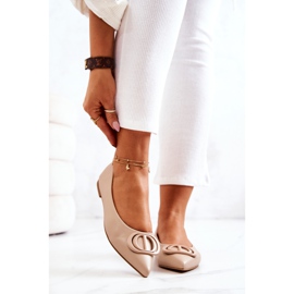 PS1 Ballerine En Cuir En Spitz Beige Rachelle 2 PS1 Ballerine En Cuir En Spitz Beige Rachelle 2