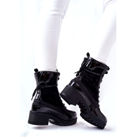 Bottines Meridiah en cuir noir le noir 1