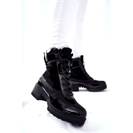 Bottines Meridiah en cuir noir le noir 3