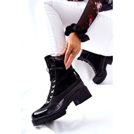 Bottines Meridiah en cuir noir le noir 4