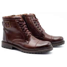 Olivier Bottes de neige homme 910MP marron foncé brun 2