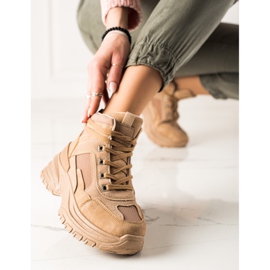 Sweet Shoes Baskets de sport beige 2 Sweet Shoes Baskets de sport beige 2