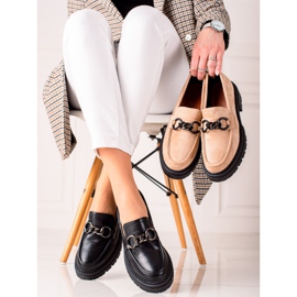 Mocassins à la mode sur la plateforme LA.FI le noir 1
