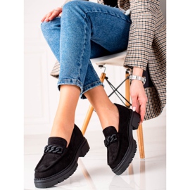 LA.FI Mocassins en Daim Noir 1