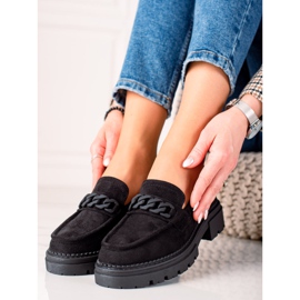 LA.FI Mocassins en Daim Noir le noir 3
