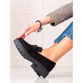 LA.FI Mocassins en Daim Noir le noir 2