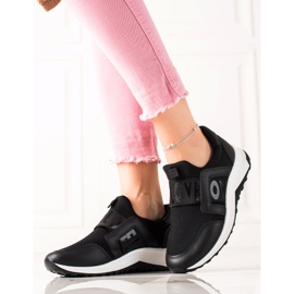 TRENDI Espadrilles à enfiler Love noir 1