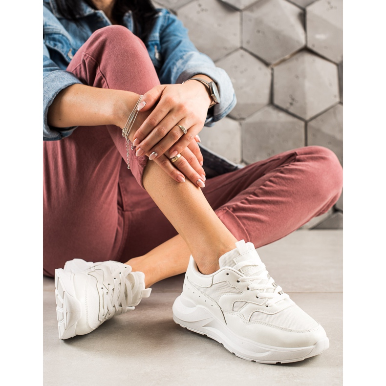 TRENDI Baskets blanches classiques 1