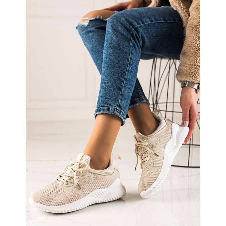 TRENDI Chaussures de sport Baskets beige 1