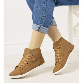 Baskets montantes Chartier marron brun 1 Baskets montantes Chartier marron brun 1