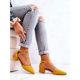 WS1 Escarpins En Daim Jaune Spitz Calliope 2 WS1 Escarpins En Daim Jaune Spitz Calliope 2