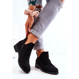 PS1 Boots froissées ajourées Noir Cynthia le noir 5