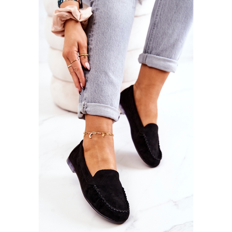 Mocassins Daim Sergio Leone MK722 Noir 1