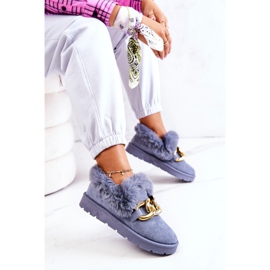 PS1 Chaussons Chaîne Dorée Femme Blue Ardrums bleu 1