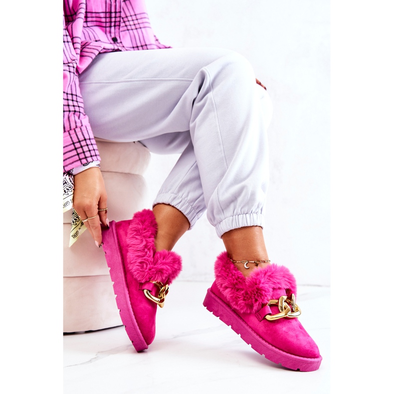 PS1 Chaussons Chaine Or Femme Fuchsia Ardrums rose 1