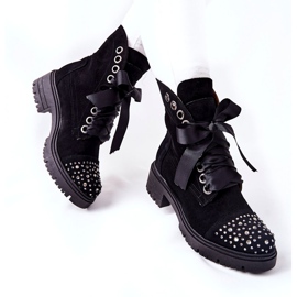 Lewski Shoes Bottes En Daim Workery Lewski Chaussures Attachées 3069 Noir le noir 2