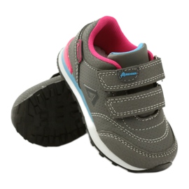 American Club Semelle de sport ADI en cuir American D1 sz bleu rose gris 3